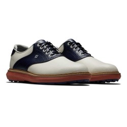 Footjoy - Chaussures homme spikeless Traditions - Vanille/Marine