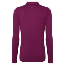 Footjoy - Polo Manches Longues Thermal Femme - Prune