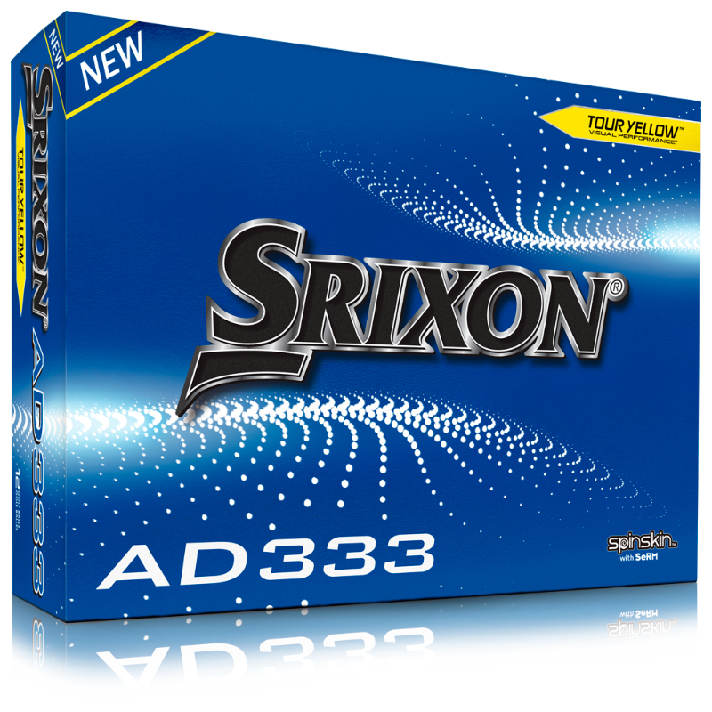 Srixon - 12 Balles AD333 - Jaune