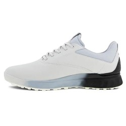 Ecco - chaussures homme Golf S-three -Blanc/Noir