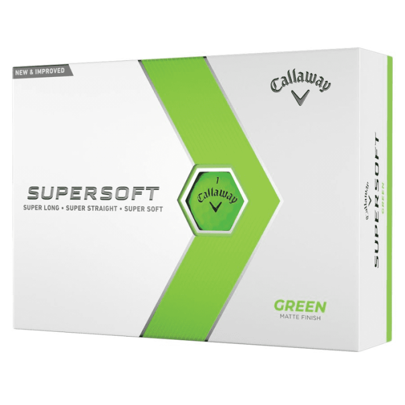Callaway - balles supersoft - Vert mat
