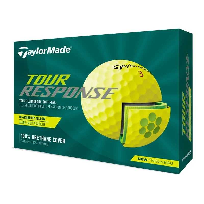 Taylormade - Balles tour response 22 (12) jaune