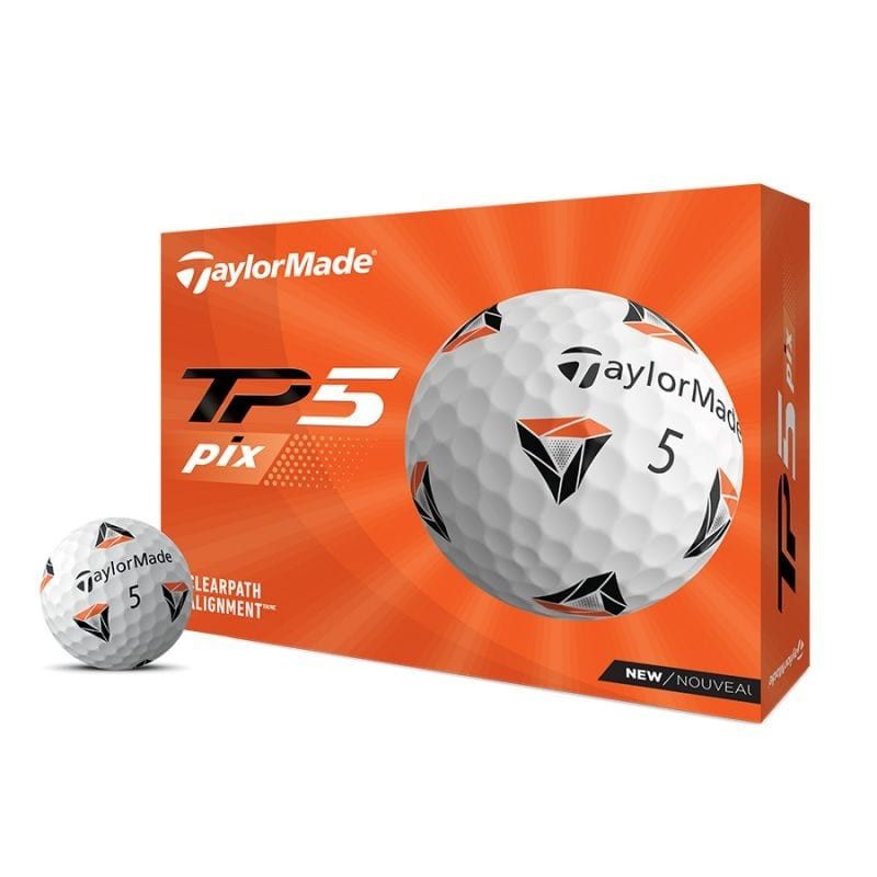 TaylorMade - 12 Balles TP5 Pix 2.0 - Blanc