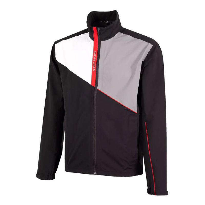 Galvin Green - Veste de Pluie Apollo - Noir/Blanc/Rouge