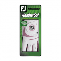 Footjoy Gant Weathersof Femme Droitière blanc/rose