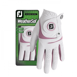 Footjoy Gant Weathersof Femme Droitière blanc/rose