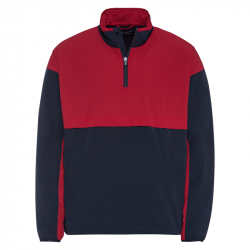 Golfino - Pull Déperlant 1/4 zip The Muirfield - Crimson