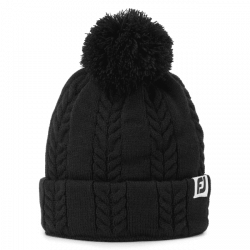 footjoy - bonnet fj knit bobble nv mixte