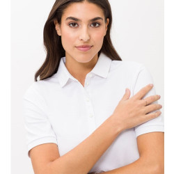 Brax - Polo Cleo manches courtes femme - Blanc