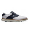 Footjoy - Chaussures homme à crampons Traditions - Blanc/Marine