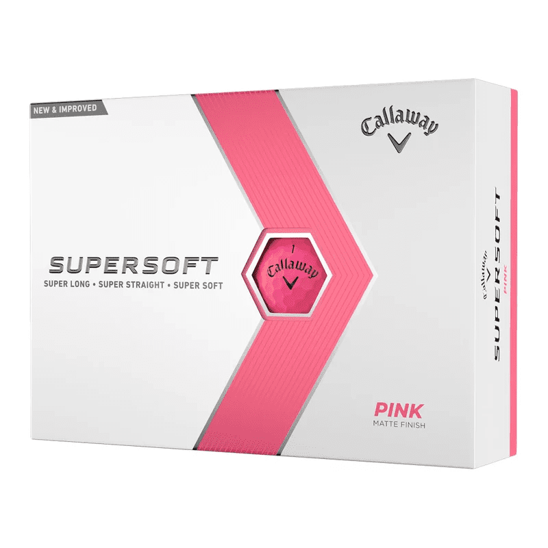 Callaway - balles supersoft - Rose mat