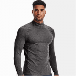 UA Baselayer Fitted Mock - Grey