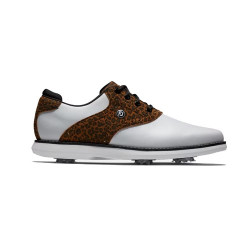 FootJoy Chaussures à crampon traditions femme - Blanc Léopard