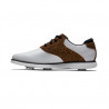 FootJoy Chaussures à crampon traditions femme - Blanc Léopard