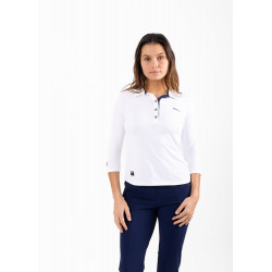 chiberta polo leach manches courtes femme