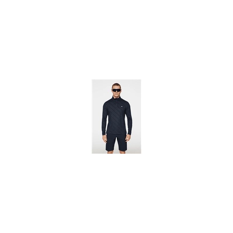 J.Lindeberg Pull Luke Deboss Mid Layer homme navy