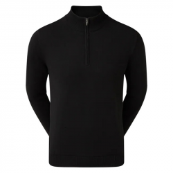 Footjoy Pull en laine Windstopper 1/2 zip - Noir