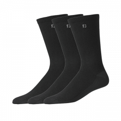 footjoy - pack 3 paires comfortsof - noir - 39/46