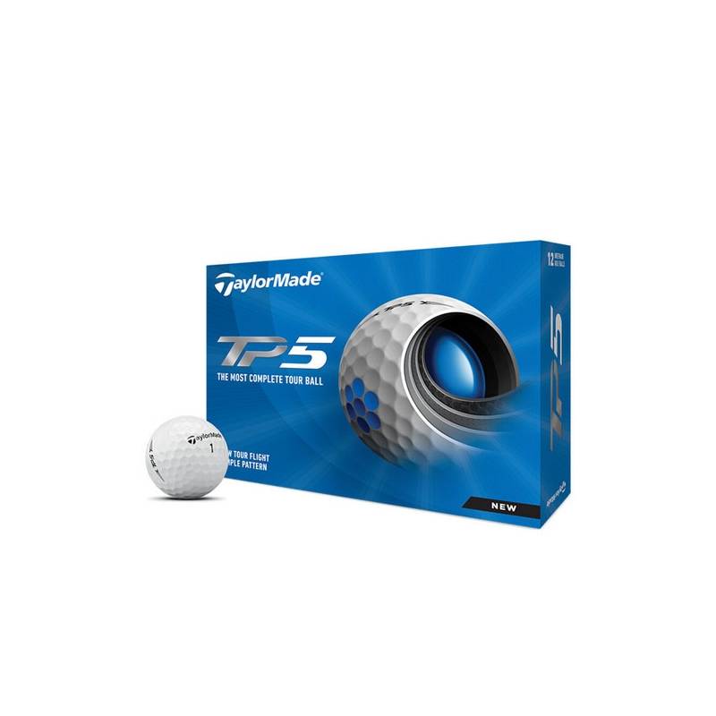 Taylormade - 12 Balles TP5 - Blanc