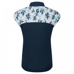 Footjoy polo avec haut fleuri en fil d'écosse femme