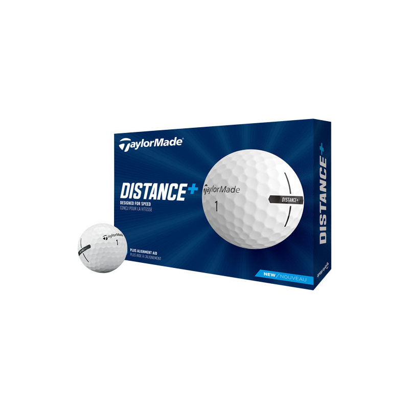 Taylormade -NEW 12 Balles Distance+ - Blanc