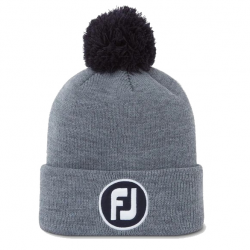 Footjoy - Bonnet à Pompom uni - Gris