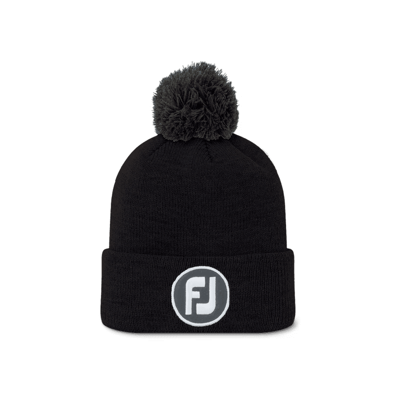 footjoy - bonnet solid pom pom hthr