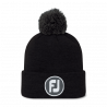 footjoy - bonnet solid pom pom hthr