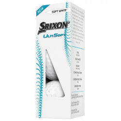 srixon - balles ultisoft douzaine blanc