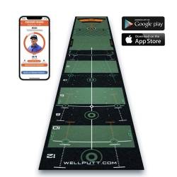 Wellputt Tapis d'entrainement 3 mètres Vert