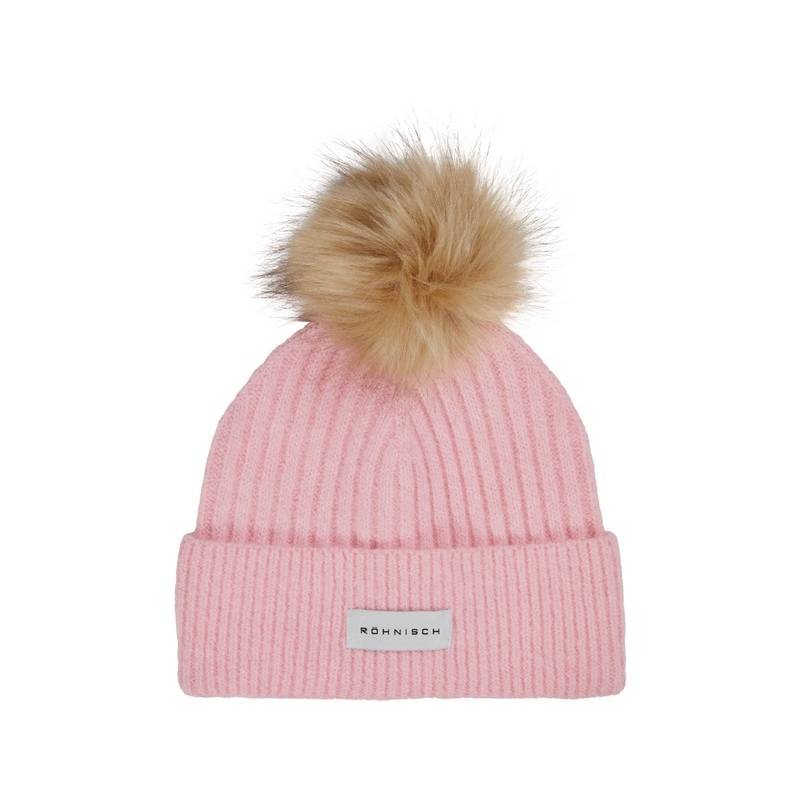 rohnisch bonnet pompom rib beanie