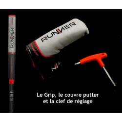 Runner - Putter "l'Original" Droitier/Gaucher (shaft centré)