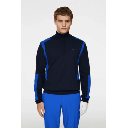 J.Lindeberg Pull Kendrick zip homme navy