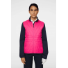 j.lindeberg veste holma quilt hybrid femme pink peacock