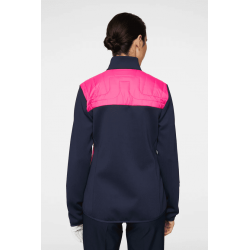 j.lindeberg veste holma quilt hybrid femme pink peacock