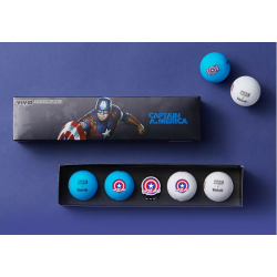 Volvik coffret captain america (4 balles +marque balles)