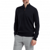 footjoy pull homme wool blend 1/2 zip - Marine