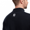 footjoy pull homme wool blend 1/2 zip - Marine