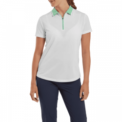 Footjoy polo uni en fil d'écosse femme