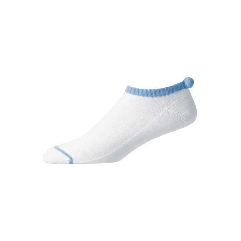 Footjoy Chaussettes Pompom Blanc/Bleu