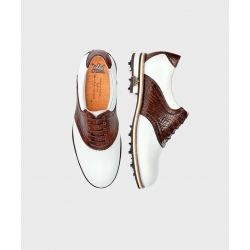 Lambda ferrara chaussure homme (Blanc/Marron)