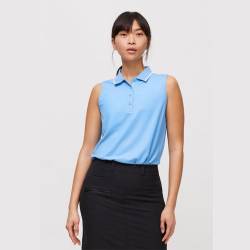 Polo Miriam bleu Rohnisch collection P/E 2023 | Sur CarreGolf.com