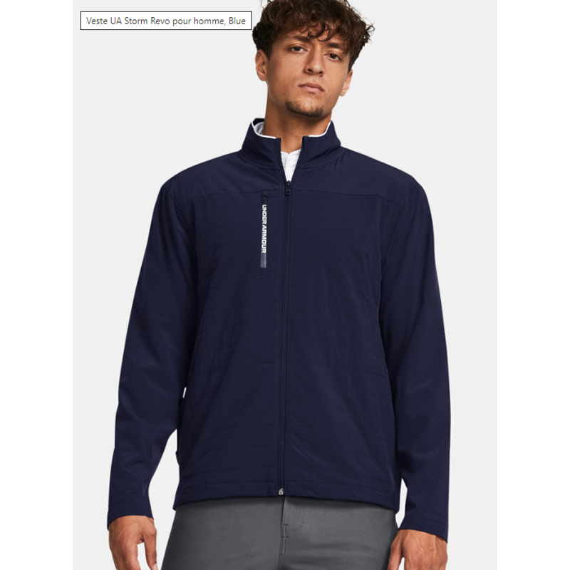 UA - Veste Storm Revo Jacket - Bleu/Blanc | Achat sur CarreGolf.com