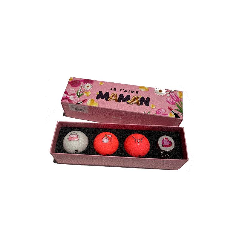 Volvik : coffret bonne fête maman avec 3 balles Vivid et marque balle