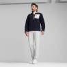 Puma Pull Polaire Fleeze 1/4 zip homme navy white glow