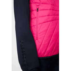 j.lindeberg veste holma quilt hybrid femme pink peacock