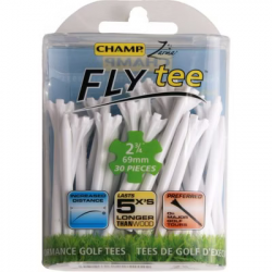 champ tee fly 69mm white x30