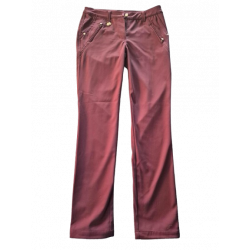 alberto - pantalon julia stretch energy femme bordeaux