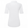 Footjoy polo en fil d'écosse à 1/2 manches froncées femme