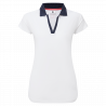 footjoy polo en fil d'écosse à mancherons femme